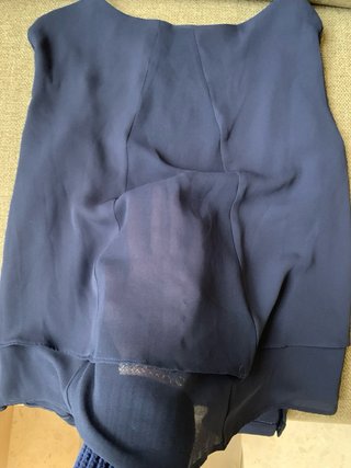 Blusa azul marino de Zara