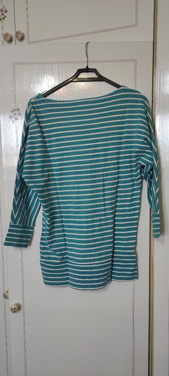 Maglia a righe turchese S