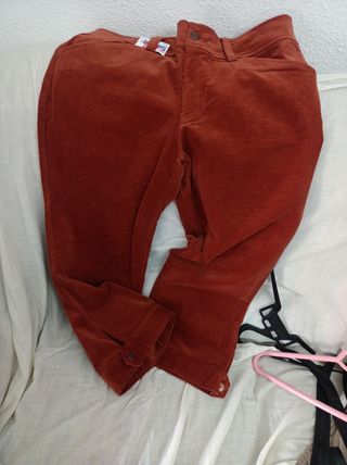 Pantalón pana naranja talla 46 nuevo
