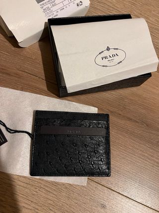Portacarte in pelle Prada