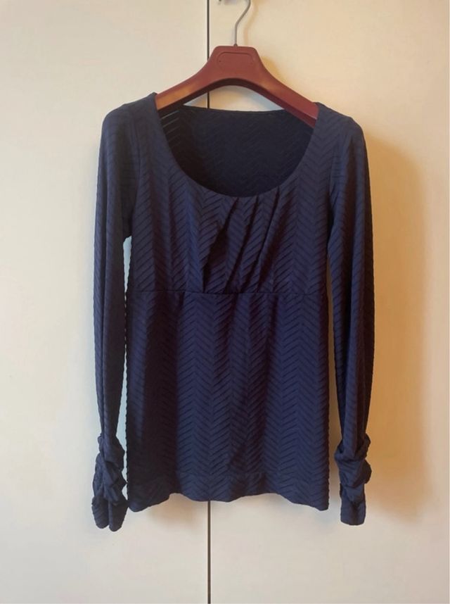 T shirt manica lunga donna SiSi blu L