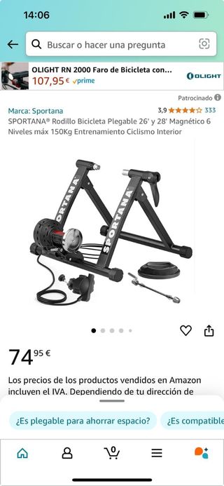 Rodillo bicicleta pl