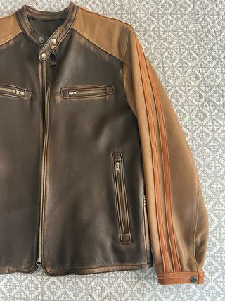 Cazadora piel M cafe racer