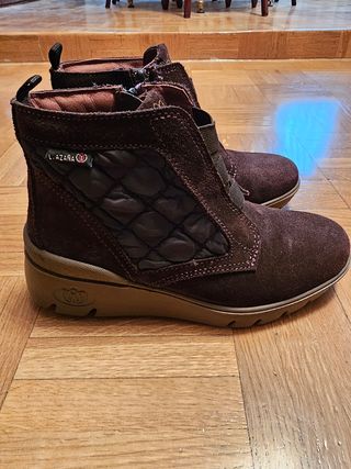 BOTINES DE LEOPARDO CON CREMALLERA 