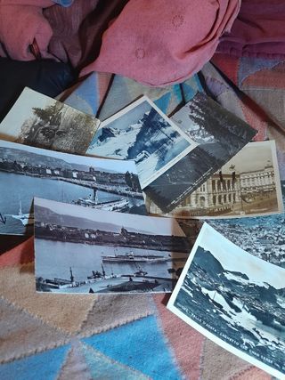 8 cartoline bianco nero formato ridotto