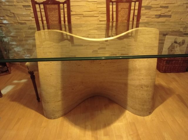 Cristal mesa de comedor