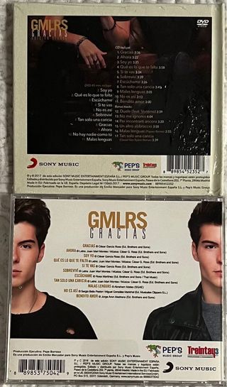 Gemeliers lote 2 cd 1 dvd Gmlrs gracias
