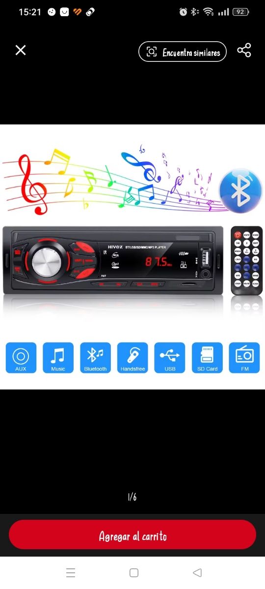 Reproductor MP3 para coche