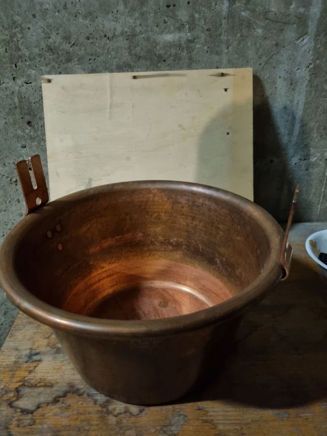Pentola paiolo per polenta in rame Ardes