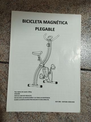 Bicicleta estática plegable