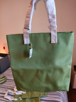 Borsa Shopper verde 