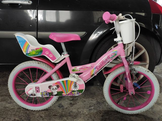 Bici 16 pulgadas con ruedines