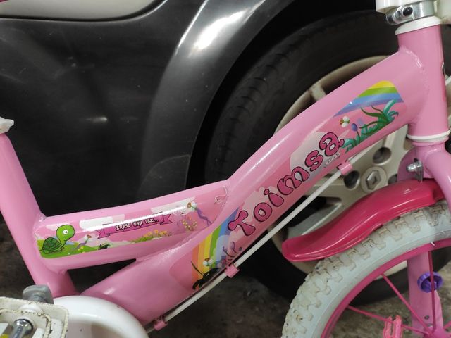 Bici 16 pulgadas con ruedines