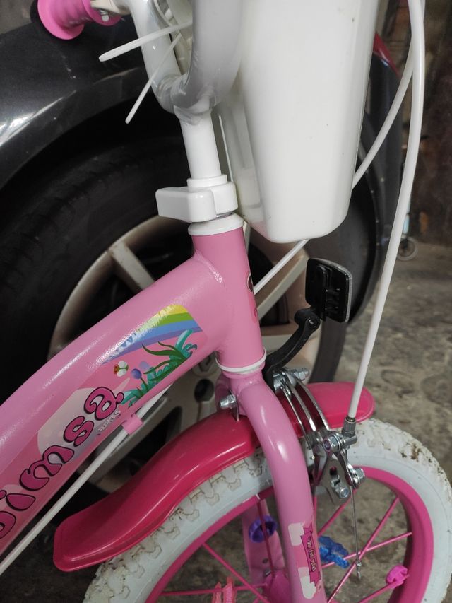 Bici 16 pulgadas con ruedines