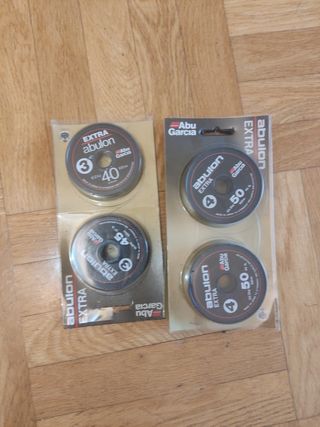 Lote de hilos de pesca 170 carretes a negociar