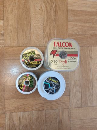 Lote de hilos de pesca 170 carretes a negociar
