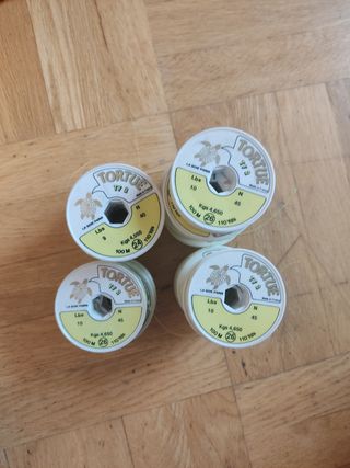 Lote de hilos de pesca 170 carretes a negociar