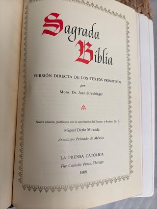 SAGRADA BIBLIA 1968