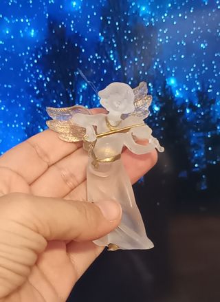 Ángeles resina hielo árbol Navidad