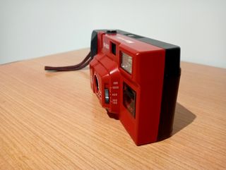 Cámara de fotos analógica.