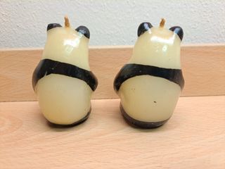 Candele panda - decorazione natalizia