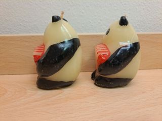 Candele panda - decorazione natalizia