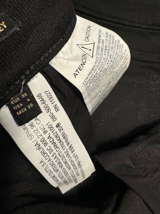 Pantalon tobillero negro massimo dutti