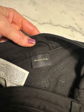 Pantalon tobillero negro massimo dutti