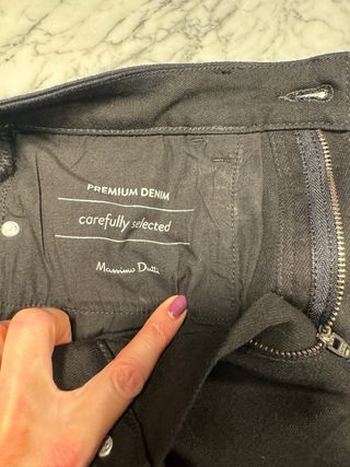 Pantalon tobillero negro massimo dutti