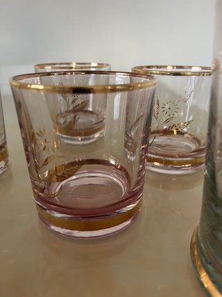 Juego de vasos y cubitera