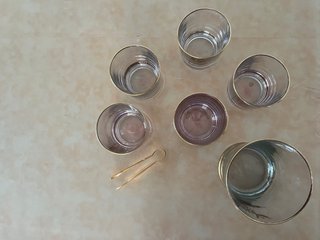 Juego de vasos y cubitera