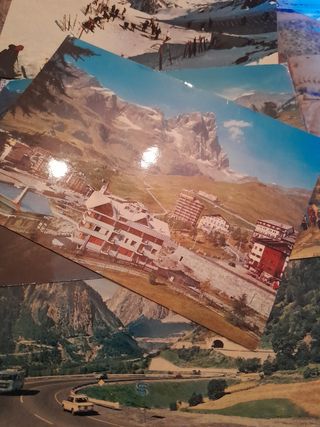 7 cartoline colori wintage