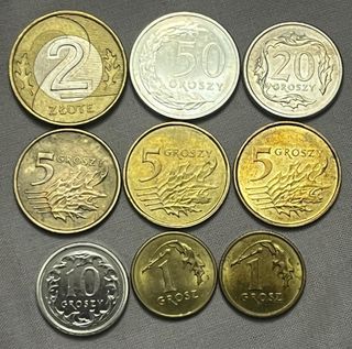 Monedas Polonia eslotis PLN