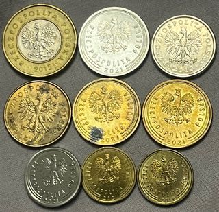 Monedas Polonia eslotis PLN