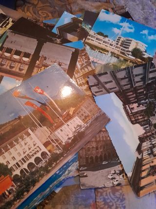 29 cartoline colori wintage architettura