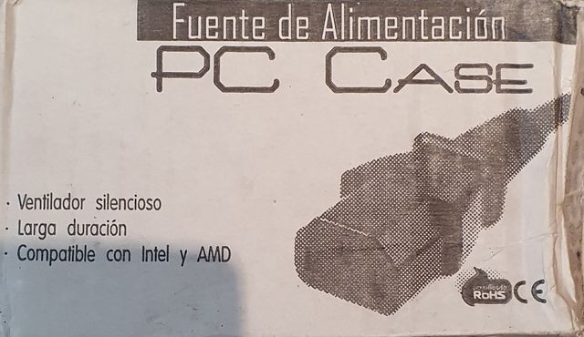 Vendo Fuente alimentación PC CASE 500W