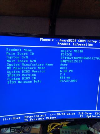 Motherboard Acer Aspire M1610