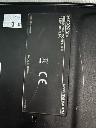 Ordenador vaio/ soni para piezas