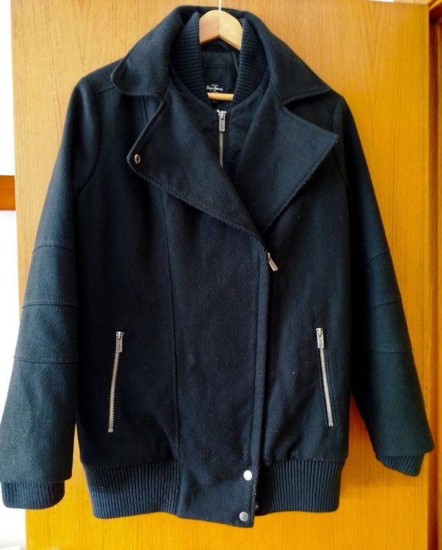 Chaqueta negra lana Pepe Jeans