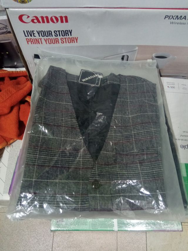 Casaco sem mangas moda fashion S