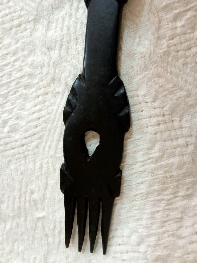 Cubiertos de madera ébano Tailandia