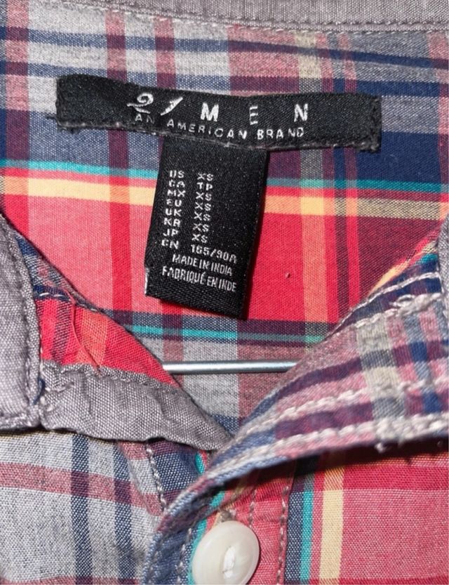 Camicia scozzese in cotone