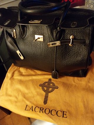 Bolso mujer firma La Crocce piel. 