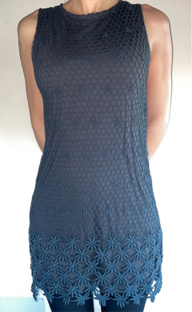 Vestito smanicato antracite Zara