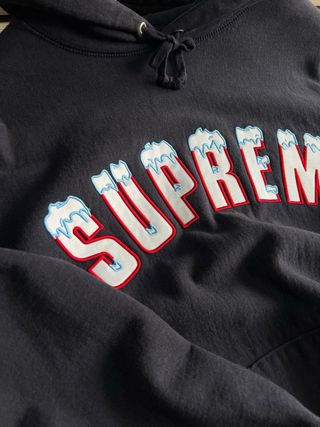 Supreme Icy Arc Hooded Sweatshirt Navy (FW20)