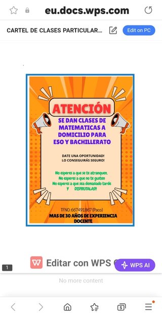 Se Dan clases particulares matemáticas