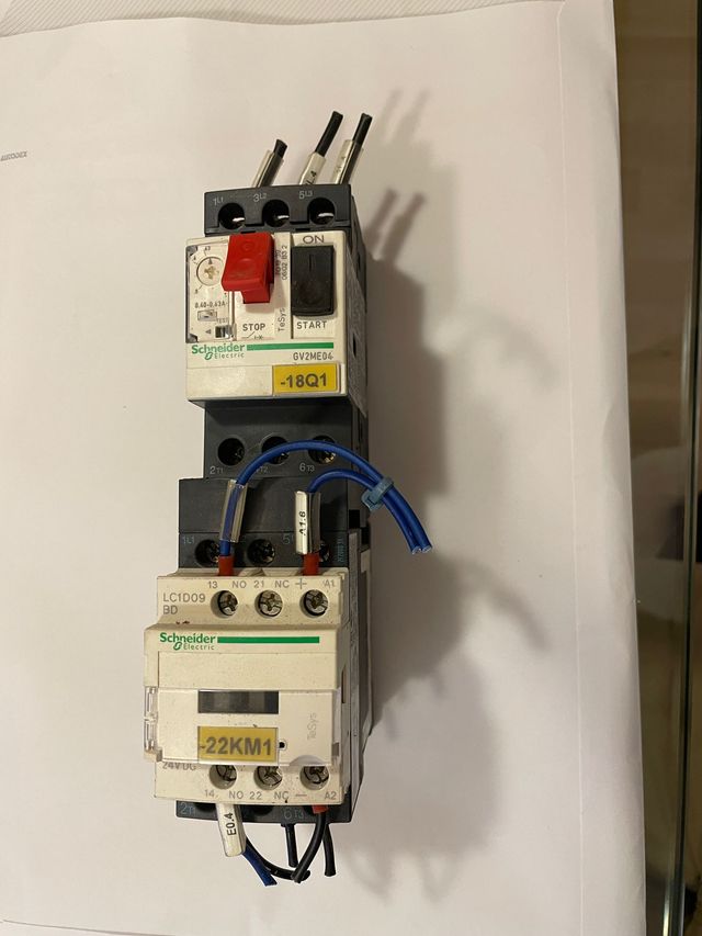 Disyuntor y Contactor Schneider