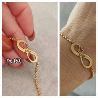 Preciosa pulsera virgen del Rocío bañado en oro