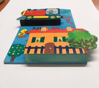 Organizzatore in legno da parete bambino