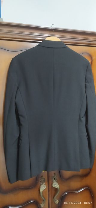Americana hombre negra Zara T.46